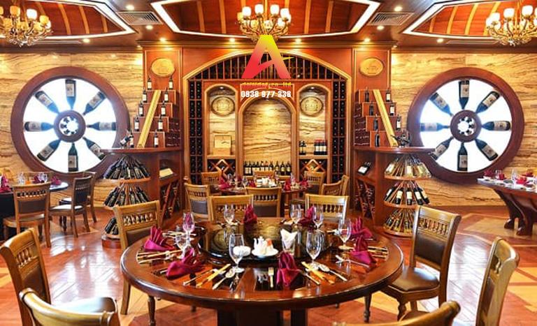 Phòng rượu vang nhà hàng thiết kế hiện đại